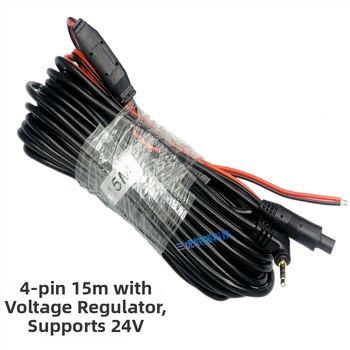 Hali 4-pins straumēšanas multimediju kabelis, bieza vara vadītājs, plašs sprieguma diapazons 12–24V