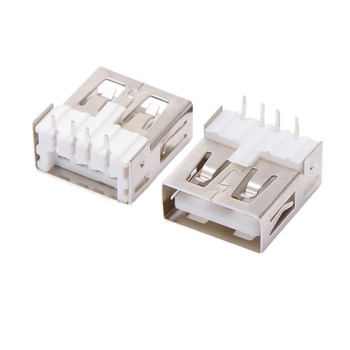 USB Type-A samični priključak, USB 2.0, jednodjelni sloj, 90°, bez rubova