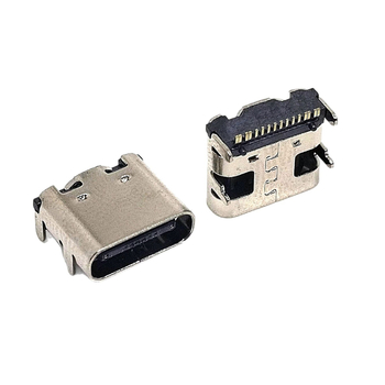 Lingyu conector Type-C cu 16 pini pentru placă, montaj pe placă, SMT în linie orizontală, port USB, material izolator LCP