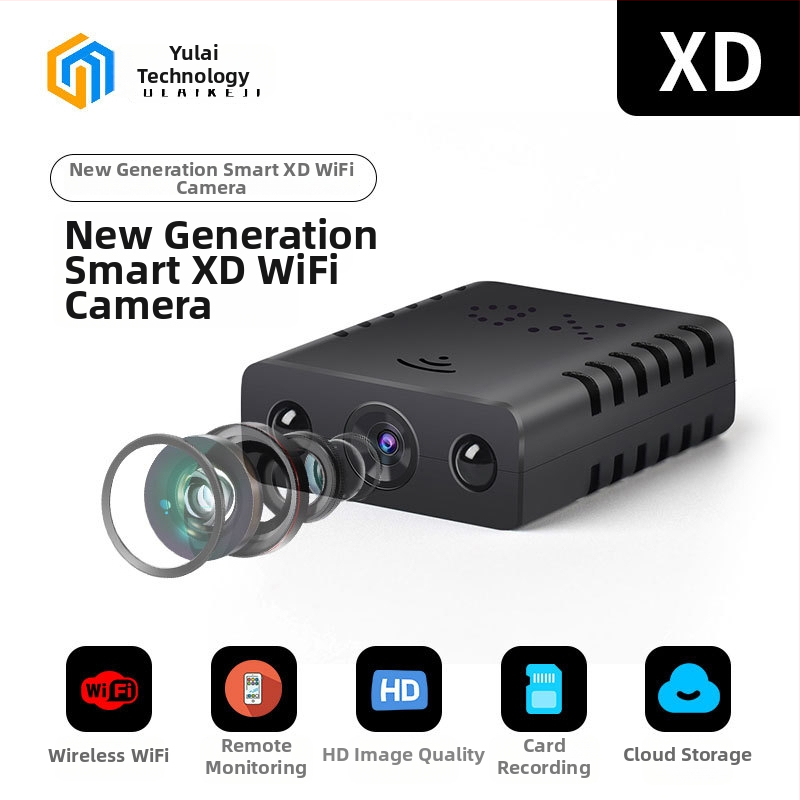 XD kamera na monitorovanie s IR nočným videním, senzor pod 1 MP, TF karta pre ukladanie, ABS telo, bez LCD, výdrž batérie 0–1 h.