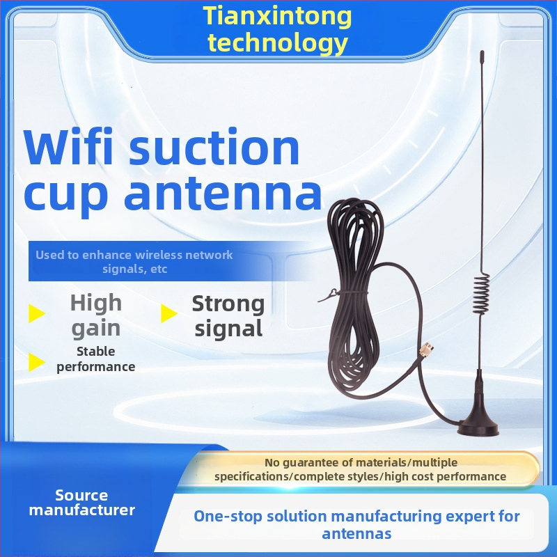 WiFi anténa s prisávacím mechanizmom, skladacia, vnútorné širokopásmové, dlhý dosah, stabilný prenos