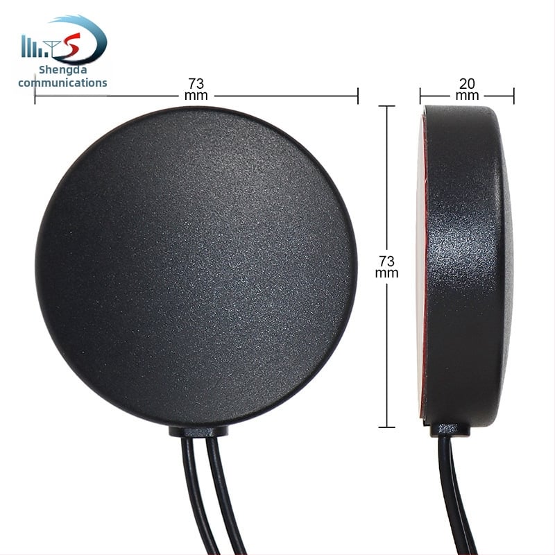 Automobilska dvostruka antena: 4G GPS i 5G Beidou, visok dobitak Wi-Fi, 1 m kabel za napajanje, SMA konektor: prav ili zakrivljen, SWR ≤ 1,5