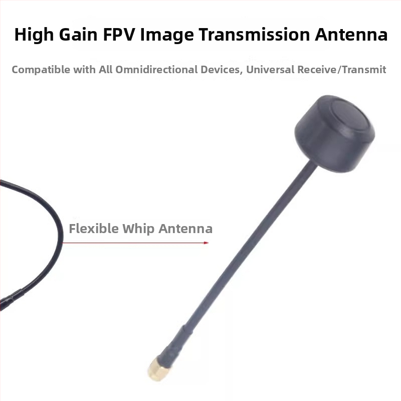 Chenyuxin 3.3g Antenă pentru dronă cu cap de ciupercă – rezistentă la explozii, FPV racing, omnidirecțională, SMA