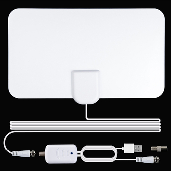 Antena TV digitală de interior 4K DVB-T2 cu amplificator