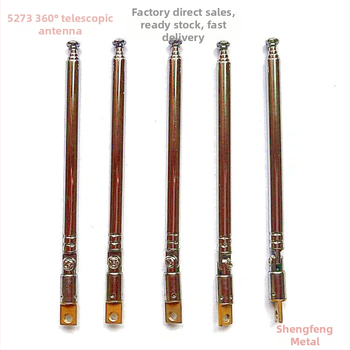 Shengfeng teleskopiskā radio antena no nerūsējošā tērauda, modelis 5273III, svars 0,085 kg