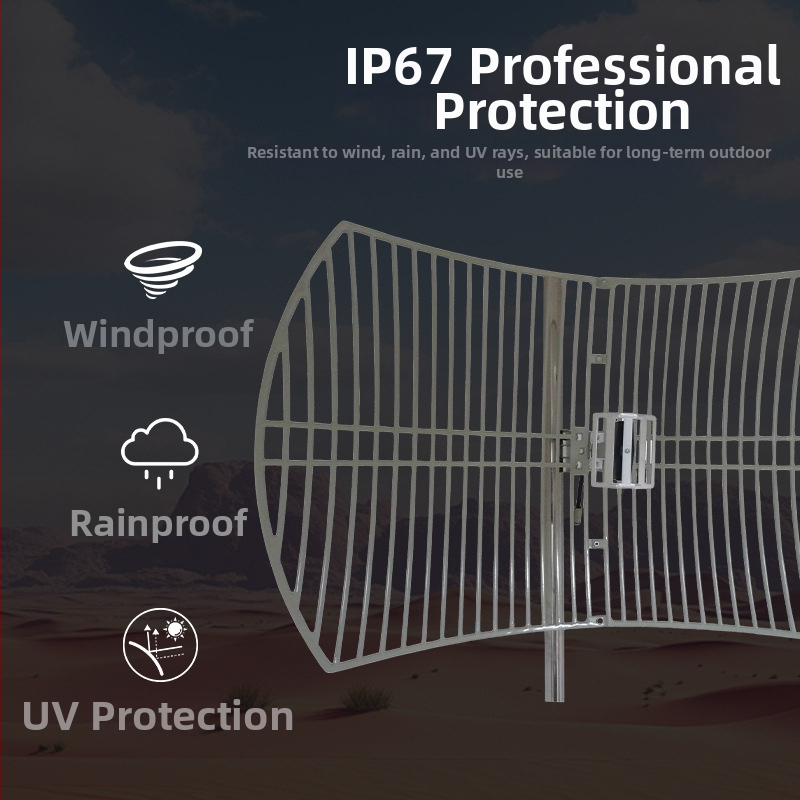 2,4 GHz vanjska usmjerena parabolna mrežna antena za klijentski most