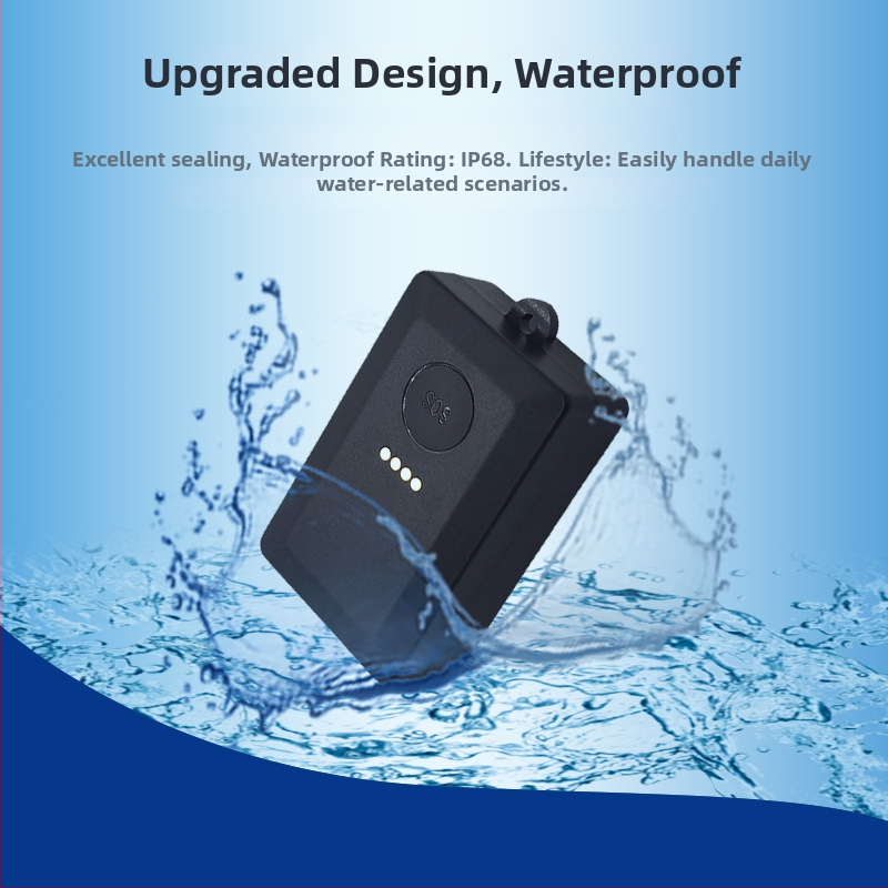 GPS lokátor pre domáce zvieratá, Anti-Lost, IP68 vodotesný, presnosť GPS 5–15 m, nabíjateľná polymérová batéria, vstavaná anténa, magnetické uchytenie