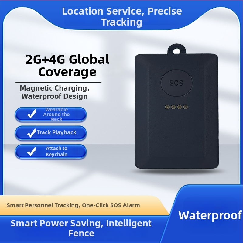 GPS lokátor pre domáce zvieratá, Anti-Lost, IP68 vodotesný, presnosť GPS 5–15 m, nabíjateľná polymérová batéria, vstavaná anténa, magnetické uchytenie