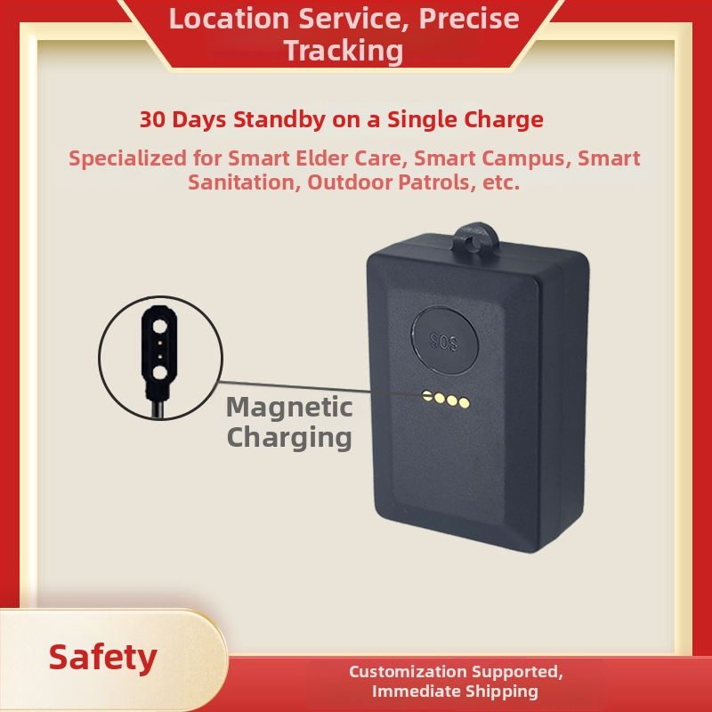 GPS lokátor pre domáce zvieratá, Anti-Lost, IP68 vodotesný, presnosť GPS 5–15 m, nabíjateľná polymérová batéria, vstavaná anténa, magnetické uchytenie