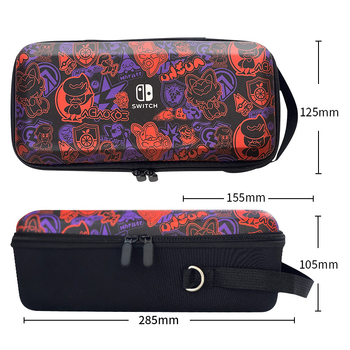 Nintendo Switch OLED zaštitna torbica sa stalkom, materijal EVA PU denim, šavovi toplim presivanjem, kompatibilna Switch OLED/Switch/Lite, težina 500 g, zatvaračem