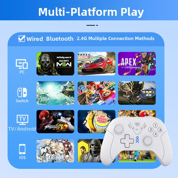 Nintendo Switch bežični Bluetooth kontroler s dvostrukim Hall senzorima i vibracijom, Type-C sučelje, kompatibilan sa Switchom, PC-om, iOS-om i Androidom