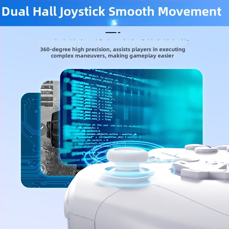 Nintendo Switch bežični Bluetooth kontroler s dvostrukim Hall senzorima i vibracijom, Type-C sučelje, kompatibilan sa Switchom, PC-om, iOS-om i Androidom