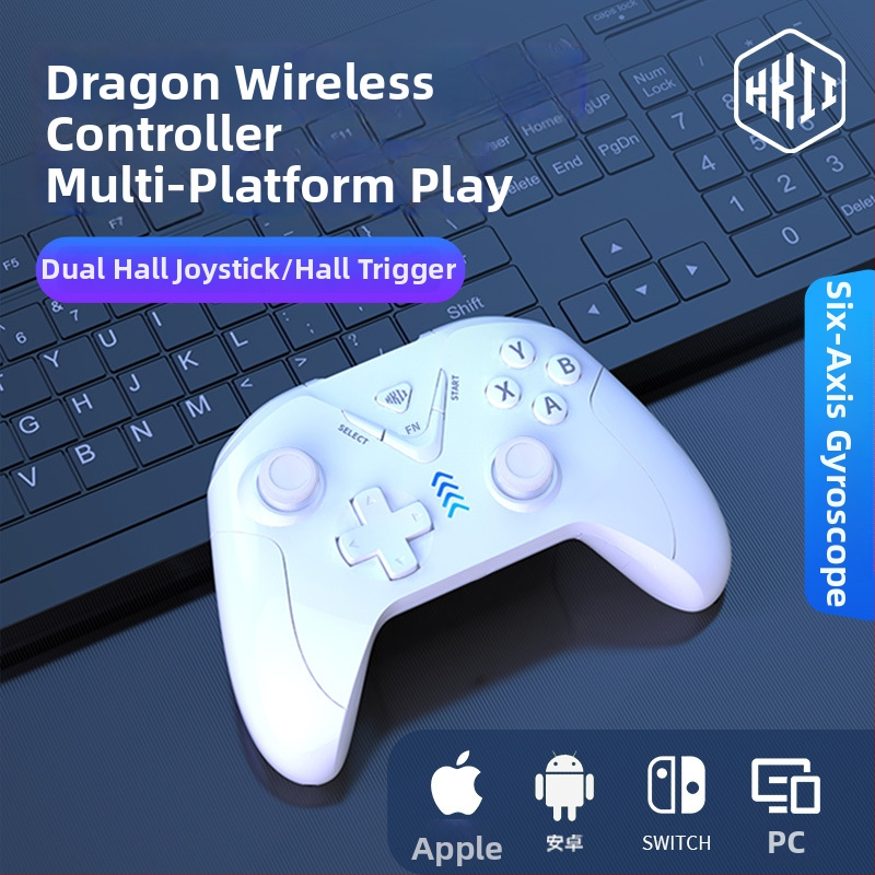 Nintendo Switch bežični Bluetooth kontroler s dvostrukim Hall senzorima i vibracijom, Type-C sučelje, kompatibilan sa Switchom, PC-om, iOS-om i Androidom