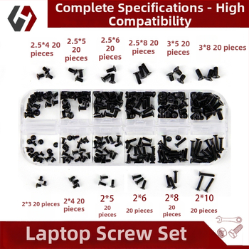 Nešiojamojo kompiuterio varžtų rinkinys su įlankine galva, mažų varžtų, GB 819 standarto, A/B/C klasės