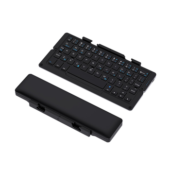 Tastatură Bluetooth pliabilă, ultra-subțire, fără fir, compatibilă universal, suport trei sisteme de operare, 60 de taste, corp ABS, dimensiuni 230×135×6 mm