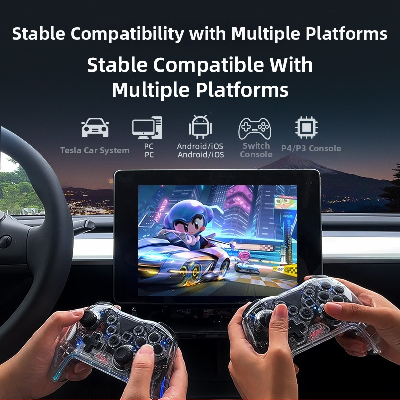 Bezdrôtový ovládač Nintendo Switch pre PC, Android a PS4 s duálnou vibráciou a šest-osovým senzorom pohybu