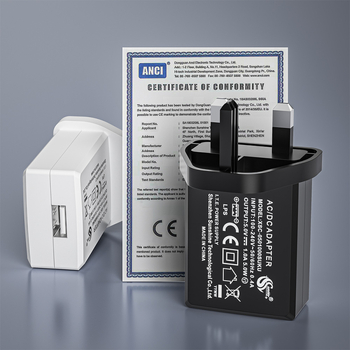 Încărcător in-line XSC-0502000SUKS, intrare 100-240 V, ieșire 5 V, greutate 60 g, OEM disponibil