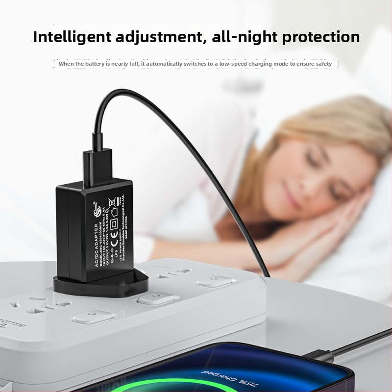 In-line uzlādes ierīce XSC-0502000SUKS, ieejas spriegums 100-240 V, izejas spriegums 5 V, svars 60 g, OEM pieejams