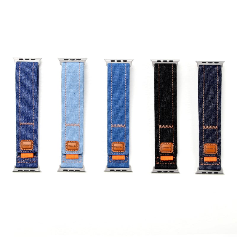 Xinyu platneni remen za Apple Watch – Velcro kopča, kompatibilan s Apple Watch, izlazak 2023