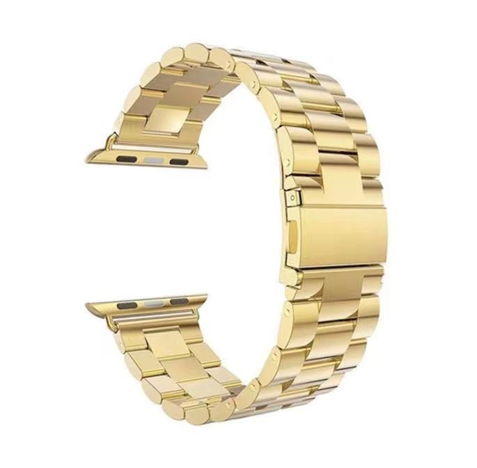 Remen od nehrđajućeg čelika za Apple Watch s dvostrano pritiskom kopčom, plosnatim sučeljem, poslovni stil, proljeće 2024 izlazak