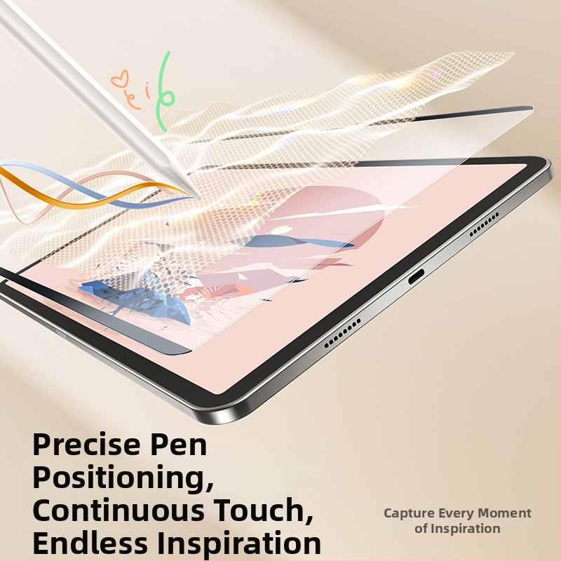 Kalts stikla priekšējā ekrāna aizsargs iPad – priekšējā membrāna, matēta virsma, pret pirkstu nospiedumiem, pilns ekrāns