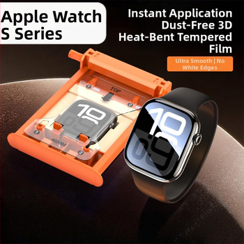 Προστατευτικό οθόνης Apple Watch από tempered γυαλί, καμπύλη πλήρους κάλυψης, μπροστινή μεμβράνη, HD ευκρίνεια, αντι-μπλε φως