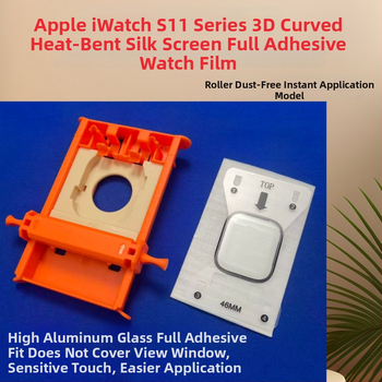 Προστατευτικό οθόνης Apple Watch από tempered γυαλί, καμπύλη πλήρους κάλυψης, μπροστινή μεμβράνη, HD ευκρίνεια, αντι-μπλε φως