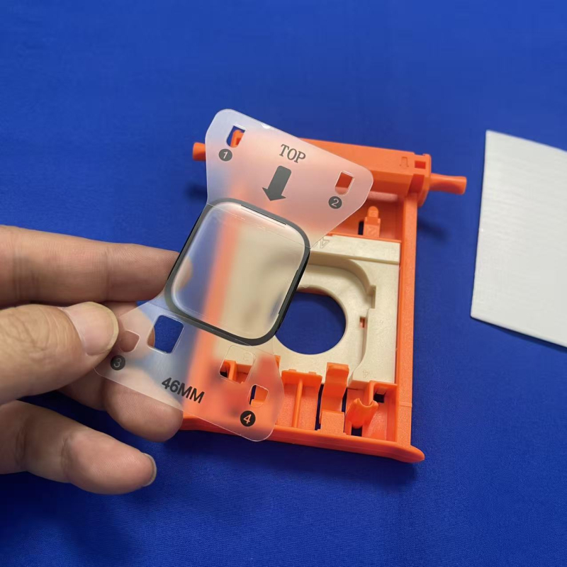 Προστατευτικό οθόνης Apple Watch από tempered γυαλί, καμπύλη πλήρους κάλυψης, μπροστινή μεμβράνη, HD ευκρίνεια, αντι-μπλε φως