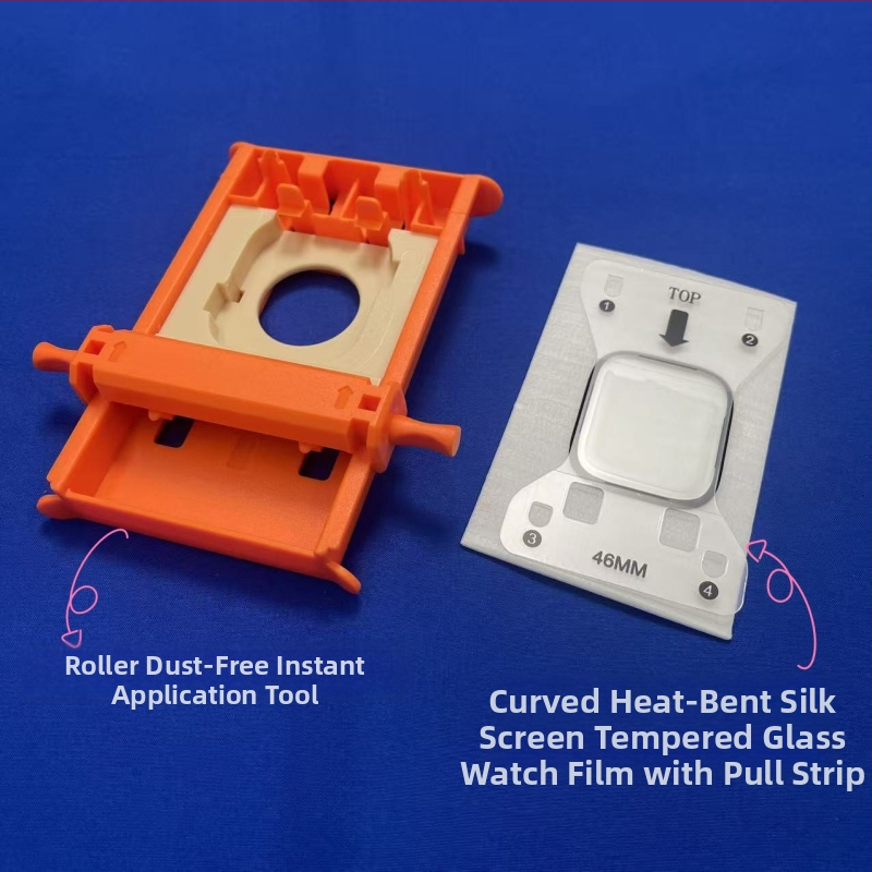 Προστατευτικό οθόνης Apple Watch από tempered γυαλί, καμπύλη πλήρους κάλυψης, μπροστινή μεμβράνη, HD ευκρίνεια, αντι-μπλε φως