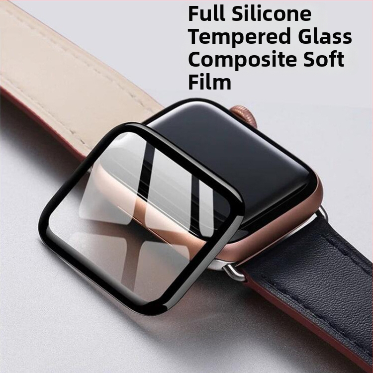 MOOCA grūdinto stiklo priekinė apsauga iWatch – HD, pirštų atspaudų atsparus, išlenkta paviršia, pilnas klijavimas