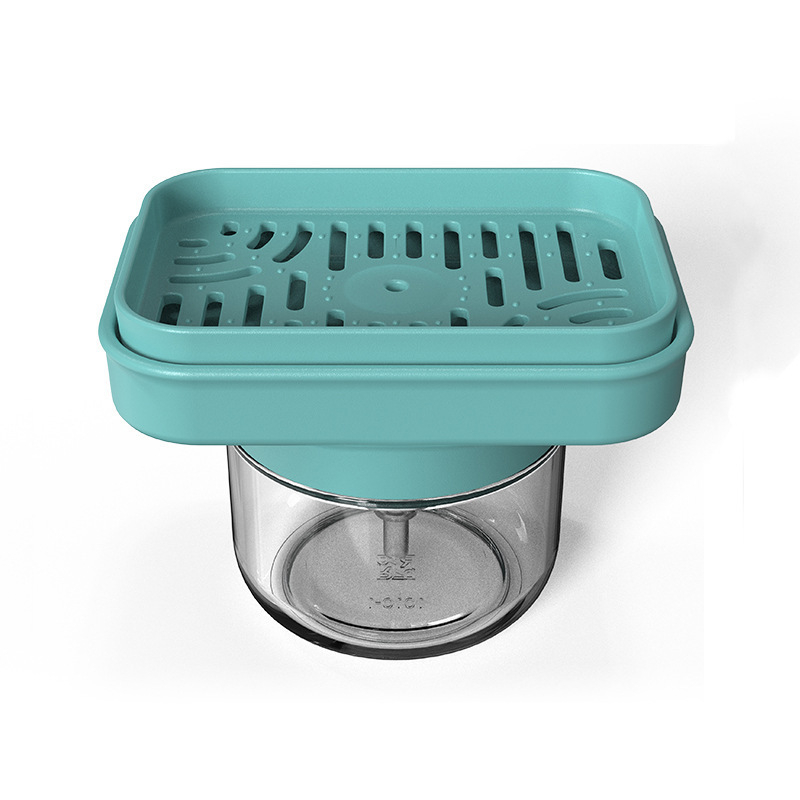 Dozator Kobayashi pentru detergent cu apăsare, cu recipient din sticlă — materiale: PP + sticlă sodică; stil: modern minimalist; greutate: 320 g