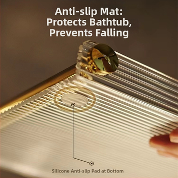 Plastist vannitoa riiul, mudel 03, 1 kiht, gofriline pind, IIWooKaa