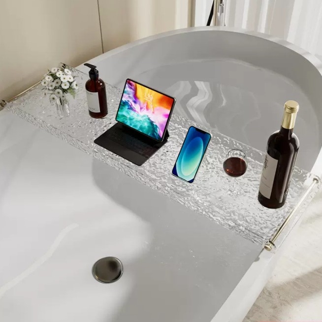 Plastist vannitoa riiul, mudel 03, 1 kiht, gofriline pind, IIWooKaa