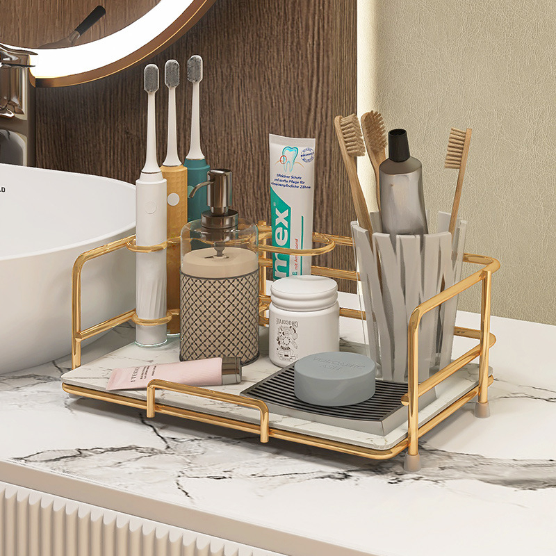 Raft din oțel cu carbon, trei etaje, pentru baie și machiaj