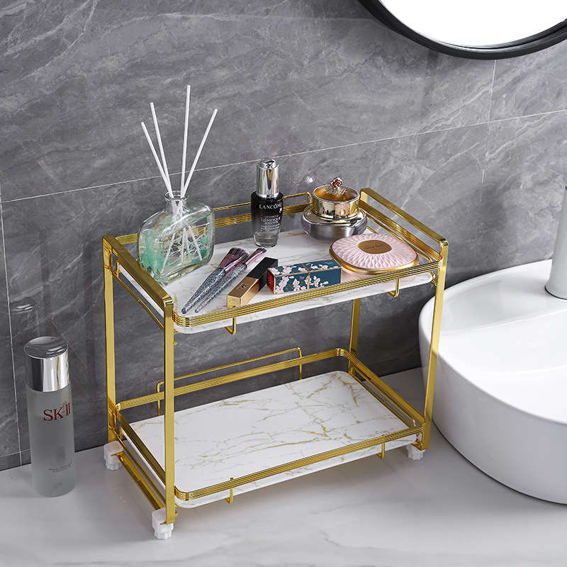 Raft din oțel cu carbon, trei etaje, pentru baie și machiaj