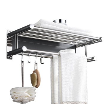 Roostevabast terasest rätikute hoidik, puurimata, kokkupandav vannitoa hoidik, 1 kiht, kandevõime kuni 1 kg