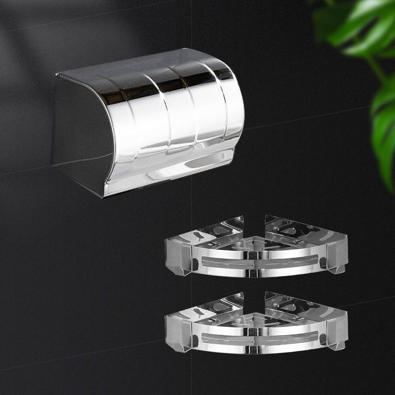 Roostevabast terasest rätikute hoidik, puurimata, kokkupandav vannitoa hoidik, 1 kiht, kandevõime kuni 1 kg