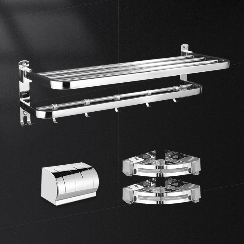 Roostevabast terasest rätikute hoidik, puurimata, kokkupandav vannitoa hoidik, 1 kiht, kandevõime kuni 1 kg