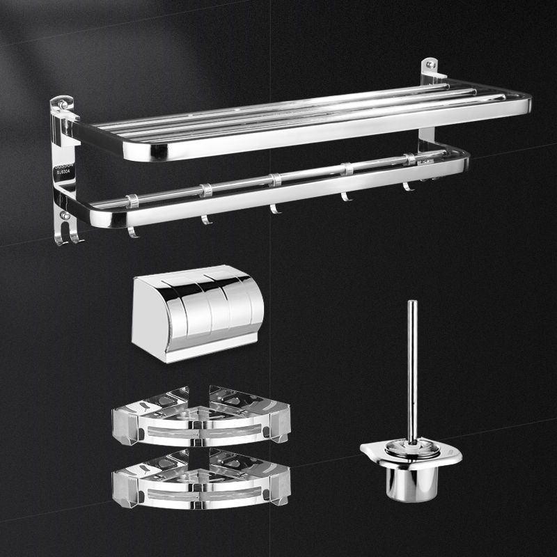 Roostevabast terasest rätikute hoidik, puurimata, kokkupandav vannitoa hoidik, 1 kiht, kandevõime kuni 1 kg