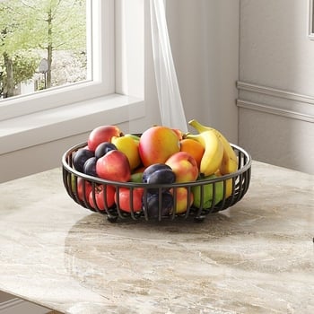 Coș de fructe cu mai multe niveluri pentru sufragerie — afișaj pe masă, stil simplu, stil chinezesc nou