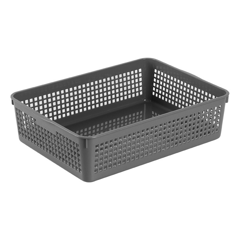 Liangbao пластмасова правоъгълна кошница за съхранение — подходяща за плодове и зеленчуци, закуски, канцеларски материали и козметика (японски стил)