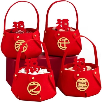 Joy текстилна кошничка за нов дом – подарък за домакинство, опаковка PP торба, подходяща за двойки, колеги, възрастни и деца