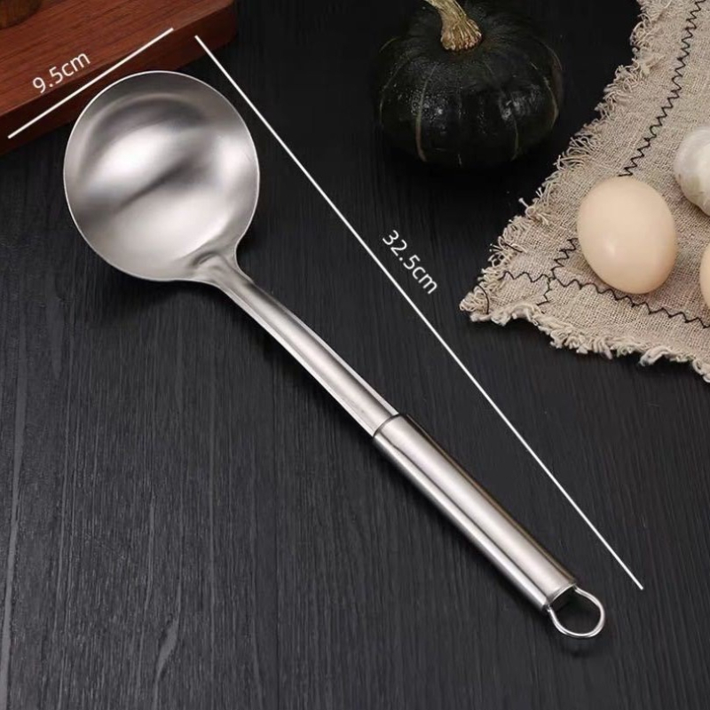 Nerūsējošā tērauda karotes un lāpstas komplekts, 6 gab., pretslīdēšanas rokturis, izturīgs pret augstām temperatūrām