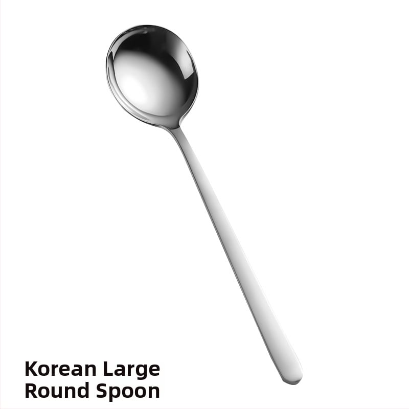 Комплект прибори за хранене от 304 неръждаема стомана: корейски стил за деца, съдържа лъжица, вилица и нож, портативен