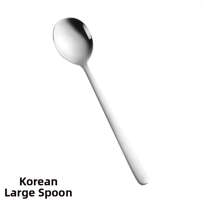 Комплект прибори за хранене от 304 неръждаема стомана: корейски стил за деца, съдържа лъжица, вилица и нож, портативен