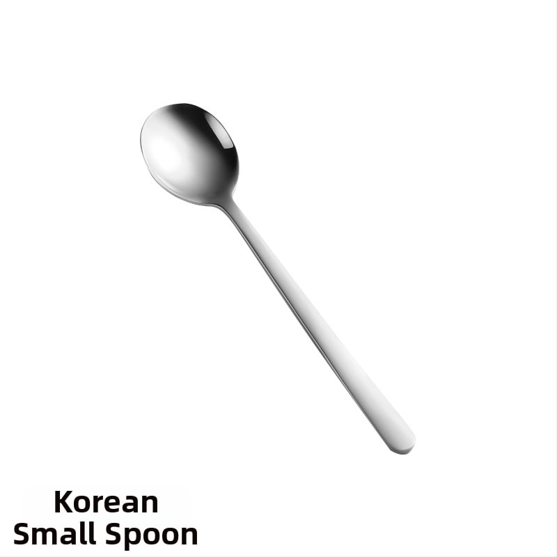 Комплект прибори за хранене от 304 неръждаема стомана: корейски стил за деца, съдържа лъжица, вилица и нож, портативен