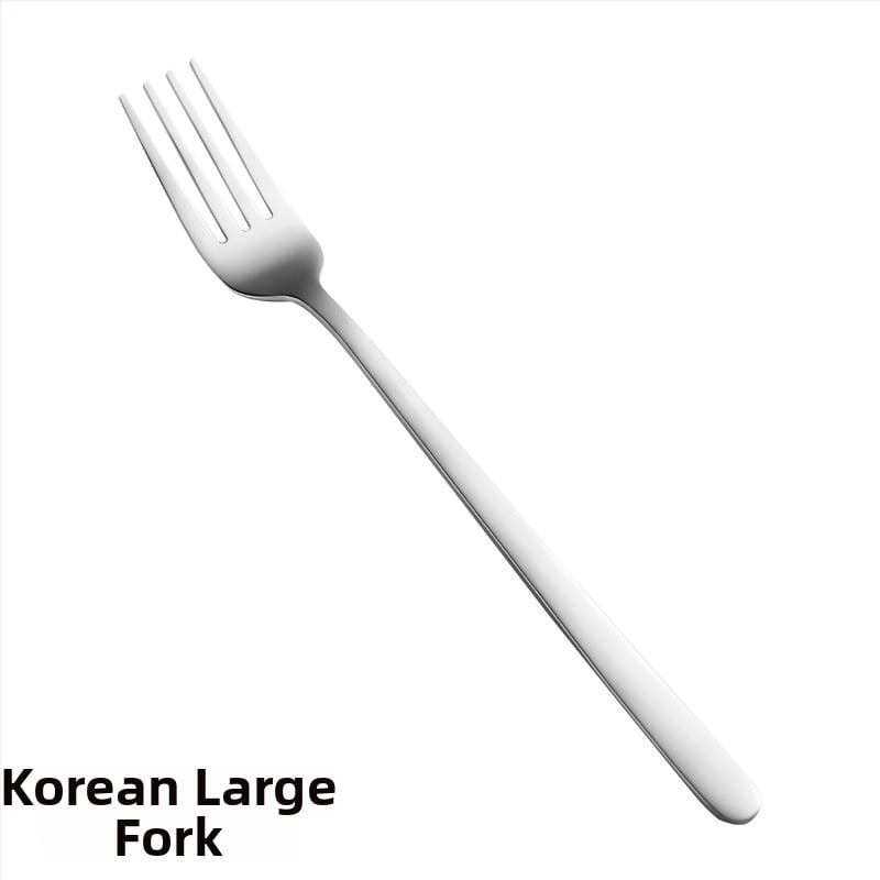 Комплект прибори за хранене от 304 неръждаема стомана: корейски стил за деца, съдържа лъжица, вилица и нож, портативен