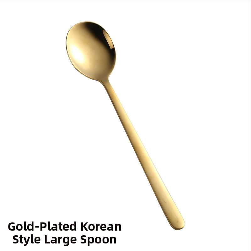 Комплект прибори за хранене от 304 неръждаема стомана: корейски стил за деца, съдържа лъжица, вилица и нож, портативен