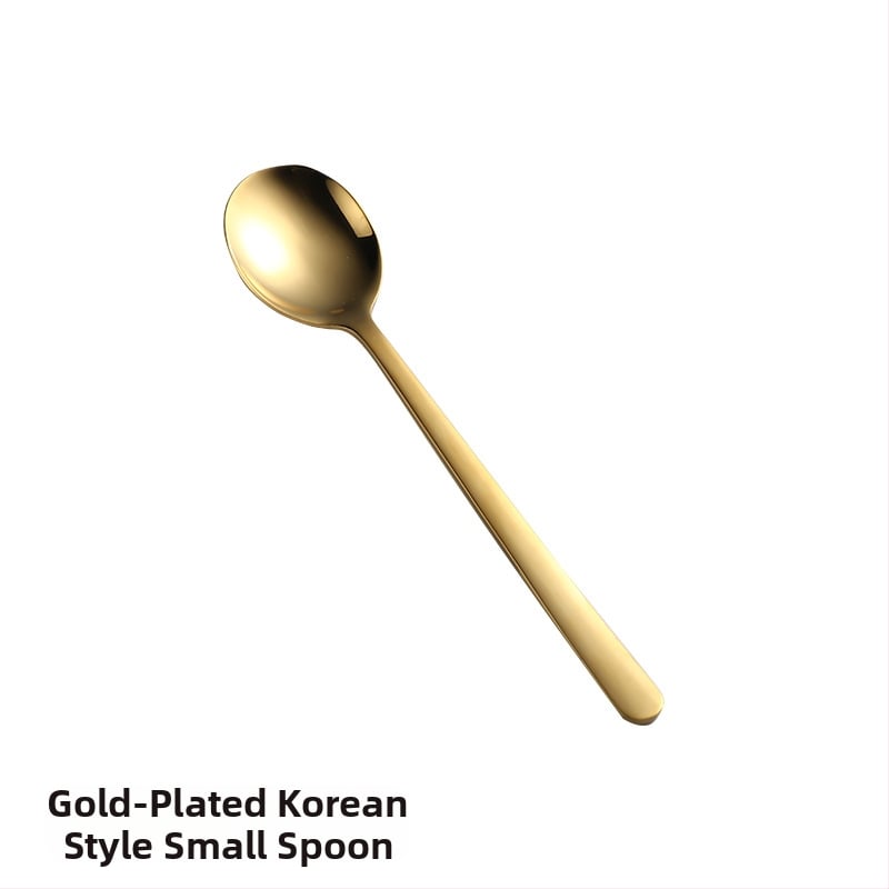 Комплект прибори за хранене от 304 неръждаема стомана: корейски стил за деца, съдържа лъжица, вилица и нож, портативен