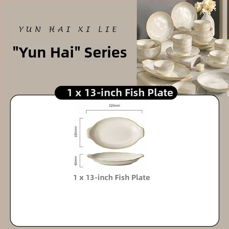 Porcelāna ēdiena plate ar apakšglazūras glazūru, minimālistisks gaišs luksusa stils, der mikroviļņu krāsnij